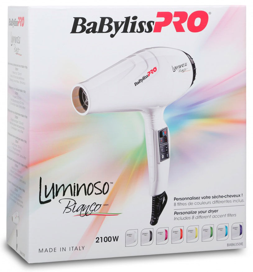 Фен BaByliss PRO Luminoso Bianco BAB6350IE 